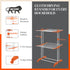 Bathla Mobidry Terra 2 Level Steel Modular Cloth Drying Stand For Home (Orange - Medium) Made in India